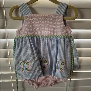 Florence Eiseman Seersucker Bubble sz9 months